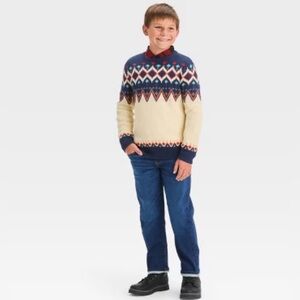{Cat & Jack} Boy’s Fair Isle Pullover Sweater